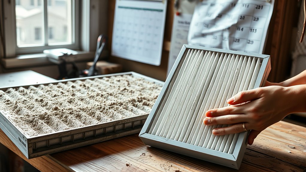 replace dirty clogged filters