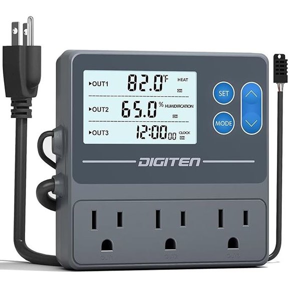 DIGITEN Reptile Temp & Humidity Controller with Timer