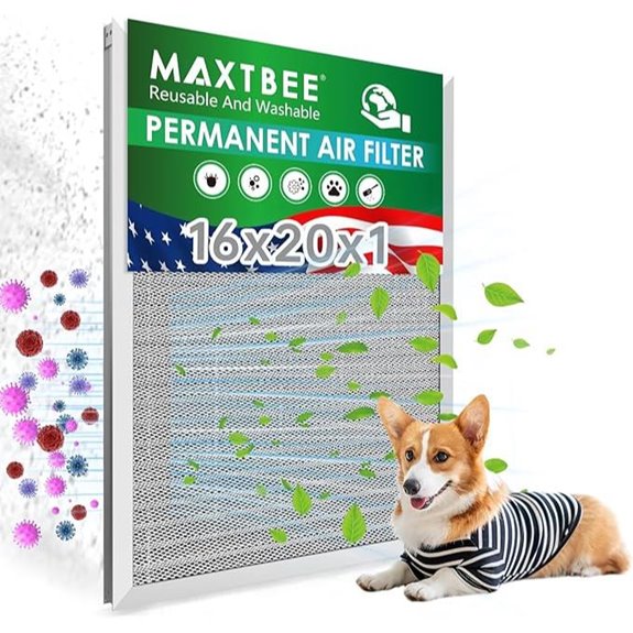 Reusable 16x20x1 Electrostatic HVAC Air Filter