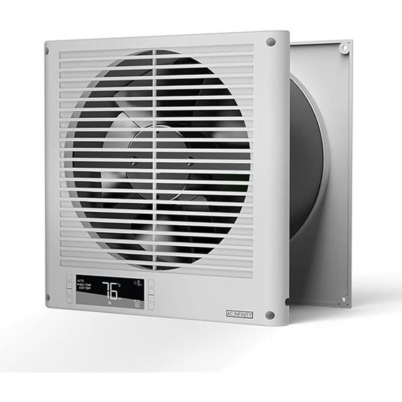 AC Infinity 8” Reversible Wall Fan with Temperature Control