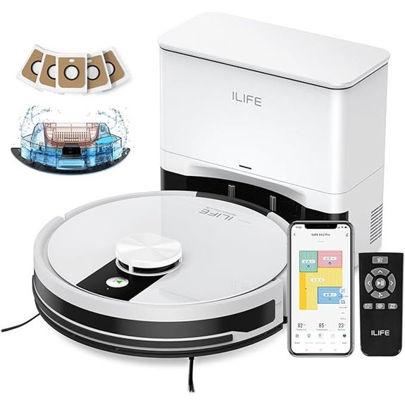 ILIFE A12 Pro Robot Vacuum & Mop with Self-Empty