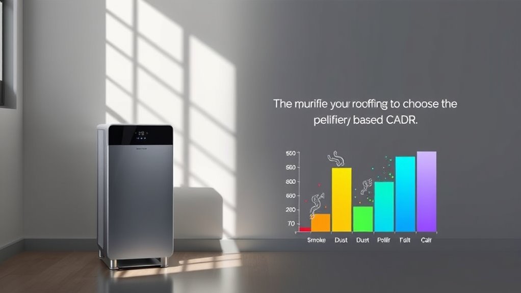 selects air purifier based on cadr