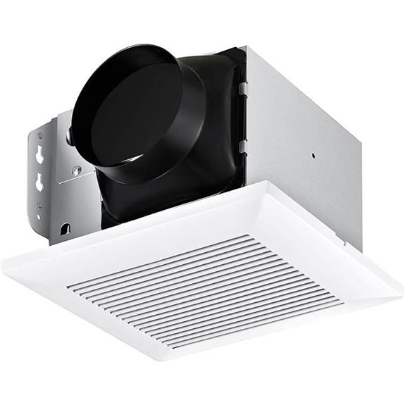 Quiet Bathroom Exhaust Fan 110 CFM White Ceiling Mount