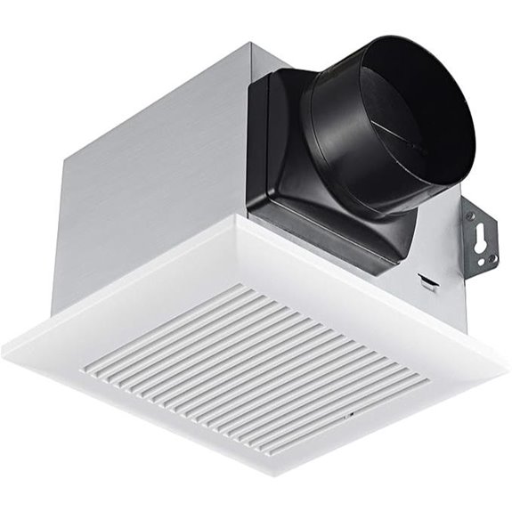 Quiet 80 CFM Bathroom Ventilation Fan with Humidity Sensor