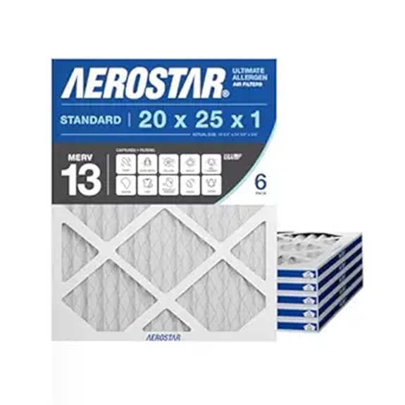 Aerostar MERV 13 Air Filters 6-Pack