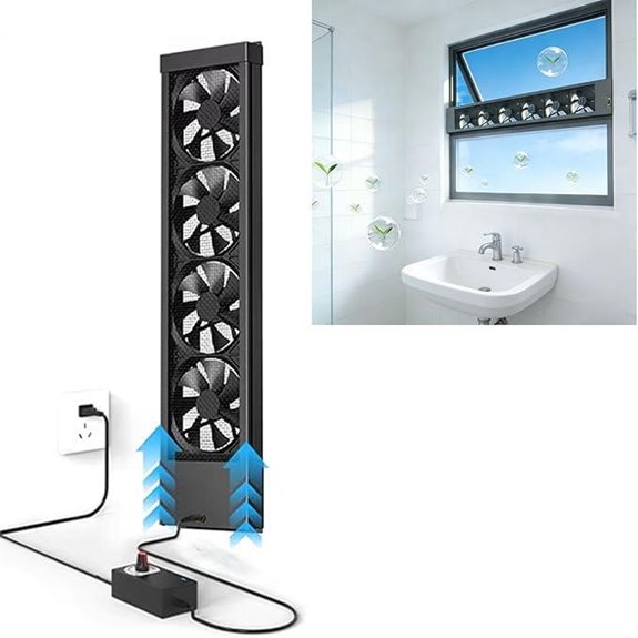 Vertical Window Fan for Sliding Windows