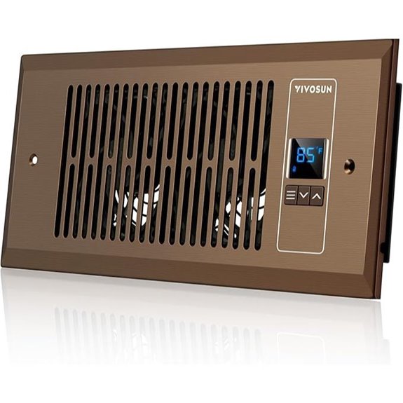 VIVOSUN 4”×10” Register Booster Fan with Thermostat