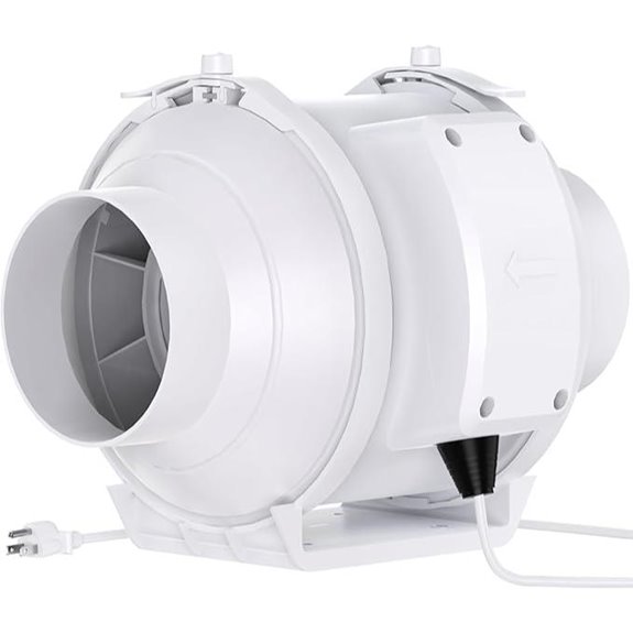 4-Inch Inline Duct Fan with EC Motor 185 CFM