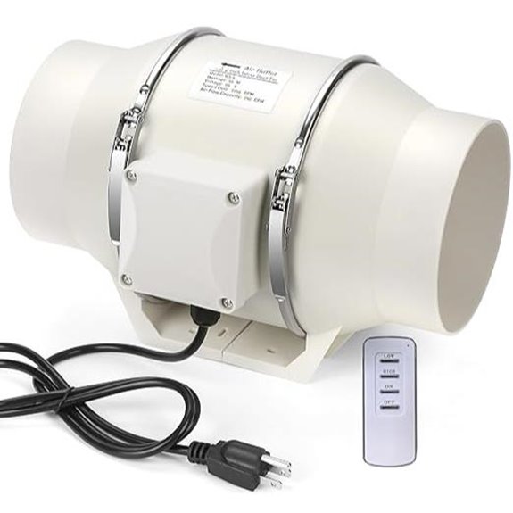 4 Inch Inline Ventilation Fan with Remote Control