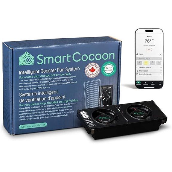 Smart Register Booster Fan with Smart Thermostat Integration