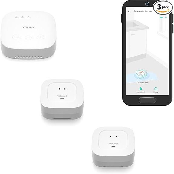 YoLink Smart Home Starter Kit with Water Leak Sensor