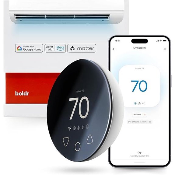 Boldr Klima Smart Thermostat for AC & Heat Pumps