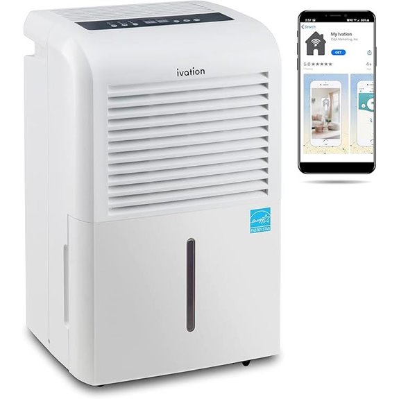 Ivation Wi-Fi Dehumidifier with App and Pump