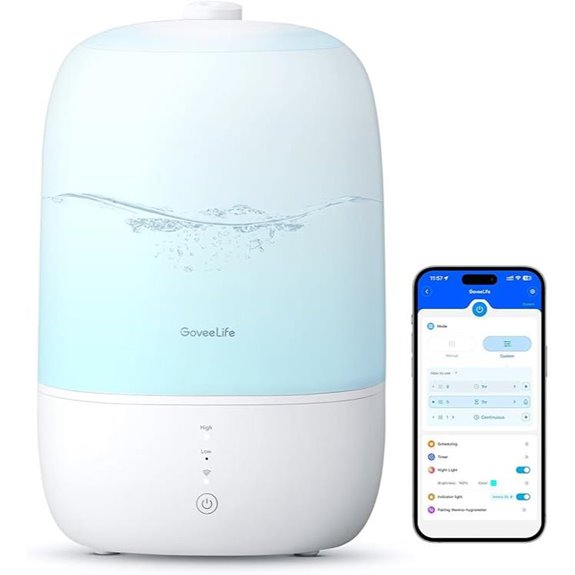 GoveeLife Smart WiFi Humidifier with Diffuser and Light