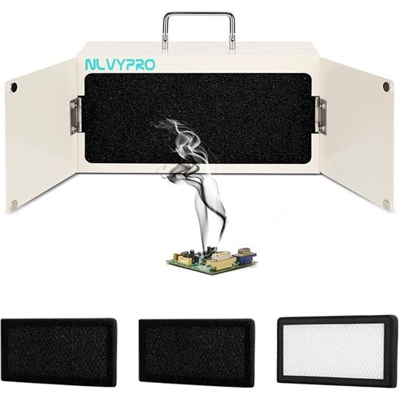 Solder Fume Extractor with HEPA Filter and Dual-Speed Fan
