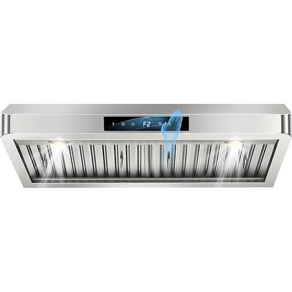 30-Inch Stainless Steel Range Hood with Touch Controls