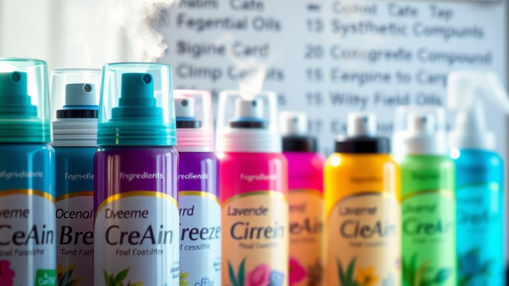 synthetic fragrances and preservatives