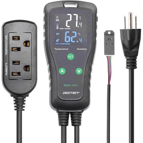 DIGITEN Temperature & Humidity Controller Outlet Plug