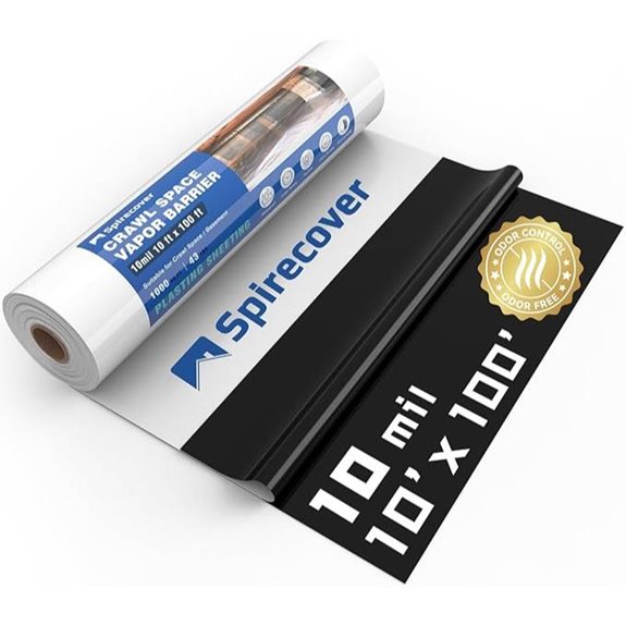 Crawl Space Vapor Barrier 10 mil 10'x100