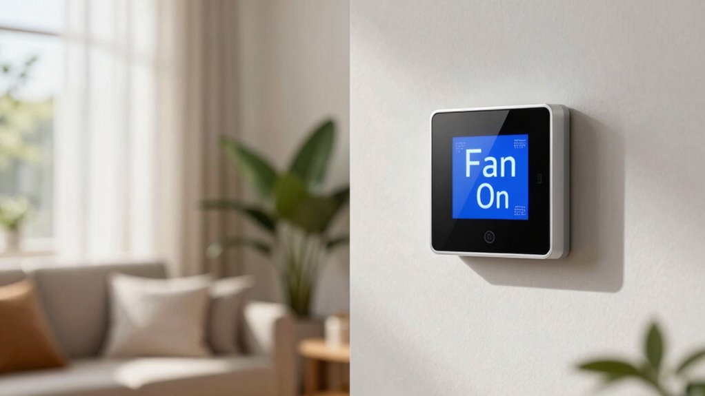 thermostat fan setting implications