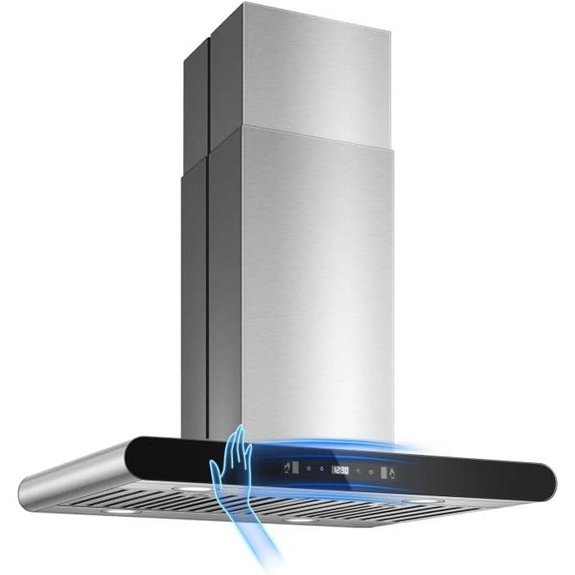Tiesay Island Range Hood 30 with Touch & Remote