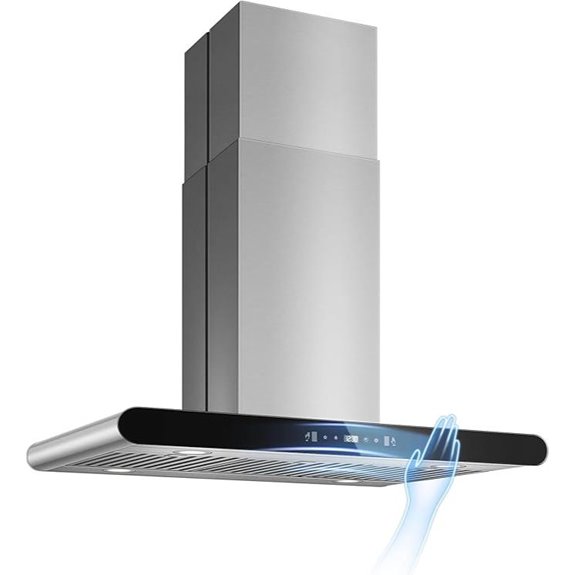 Tiesay 36 Range Hood with Touch Controls