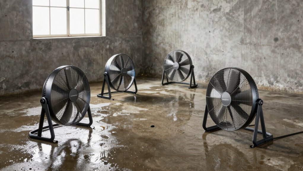 top basement drying fans