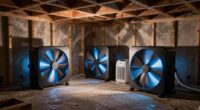 top crawl space drying fans