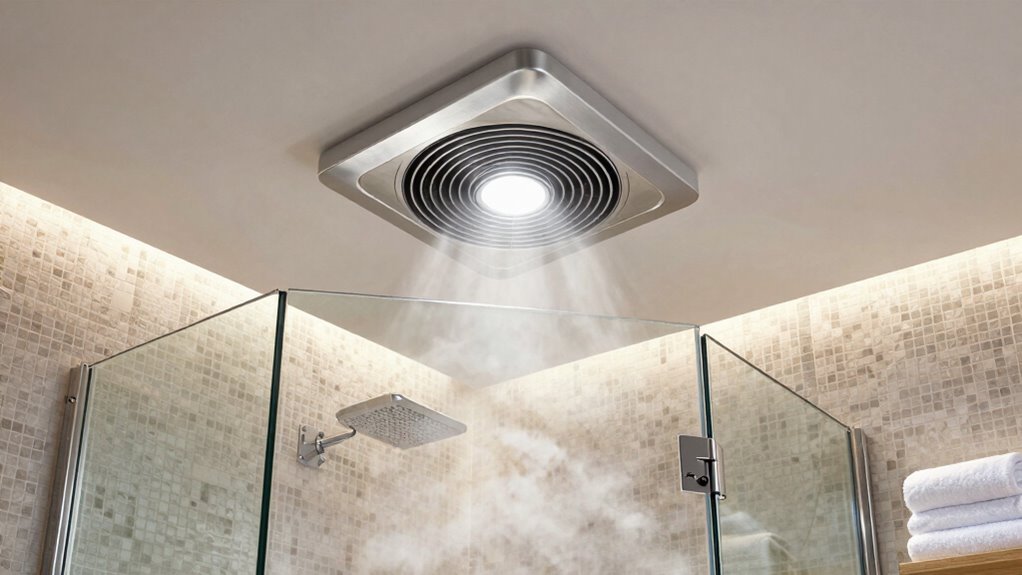 top steam shower fans