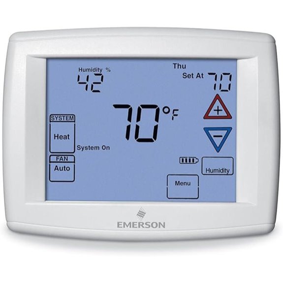 White-Rodgers 1F95-1291 7-Day Touchscreen Thermostat with Humidity Control