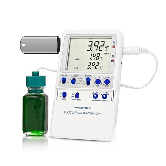 Traceable Data Logging Thermometer; 1 Glass Bottle Probe