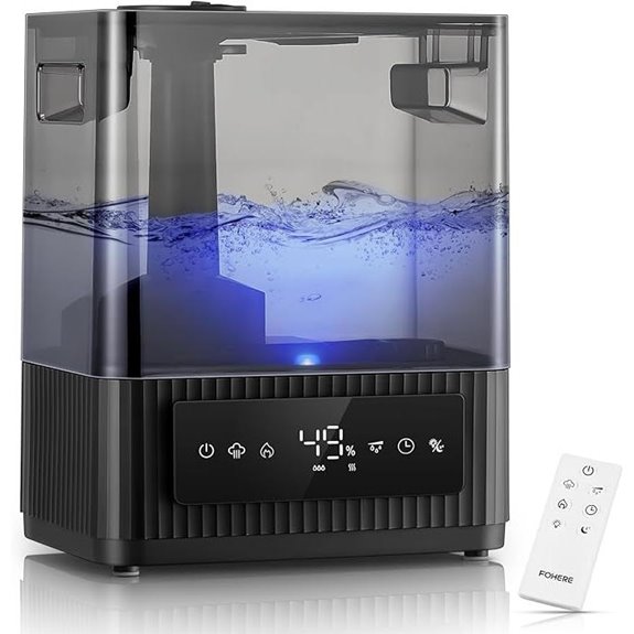 FOHERE 6L Ultrasonic Humidifier with Aroma Diffuser