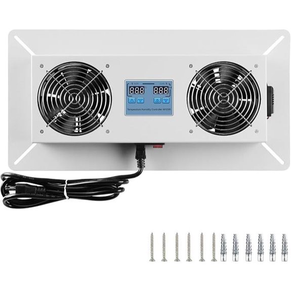 Crawlspace Vent Fan with Thermostat & Humidistat