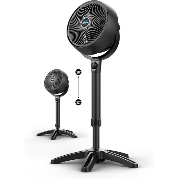 Vornado 683 Pedestal Fan 3-Speed Adjustable Height