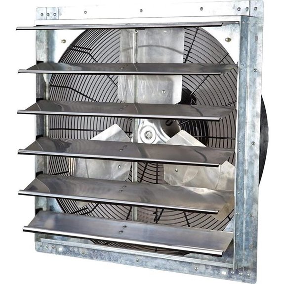 iLiving 24 Wall Exhaust Fan with Shutter