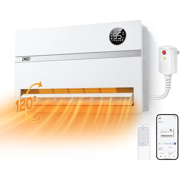 Dreo Wall Heater with Thermostat and Timer