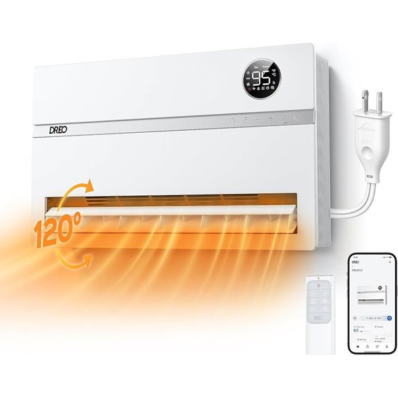 Dreo Wall-Mounted Space Heater with Thermostat and Timer