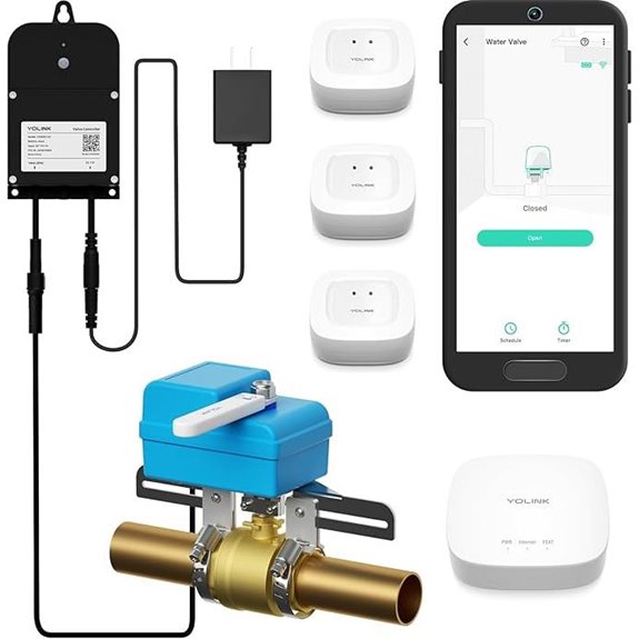 YoLink Water Leak Detection & Shut-Off Starter Kit