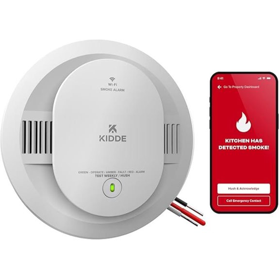 Kidde App-Enabled Hardwired Smoke Detector with Backup