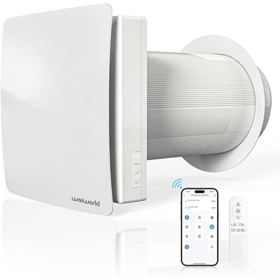 Wall HEPA Ventilation Fan with WiFi/Remote Control