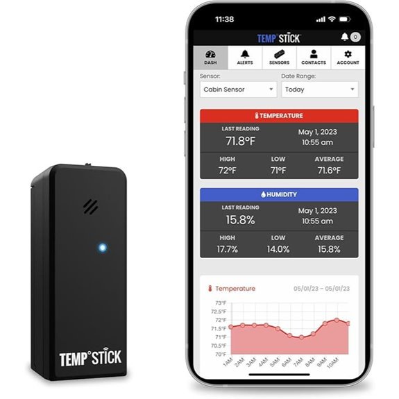 Temp Stick WiFi Temperature & Humidity Sensor with Alerts
