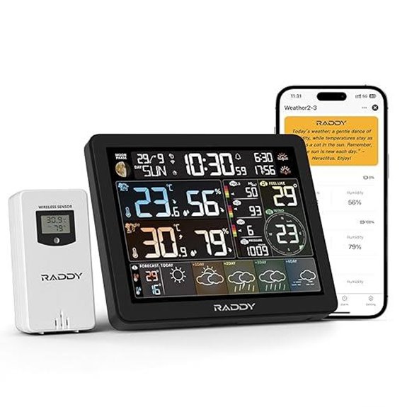Raddy N80 WiFi Weather Station with App