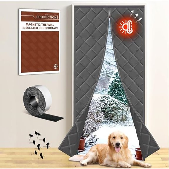 winter insulated magnetic curtain