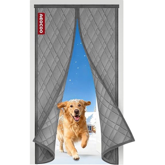 winter insulated magnetic curtain