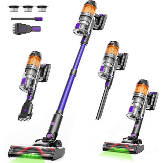 Cordless 500W Vacuum Cleaner with LED Display