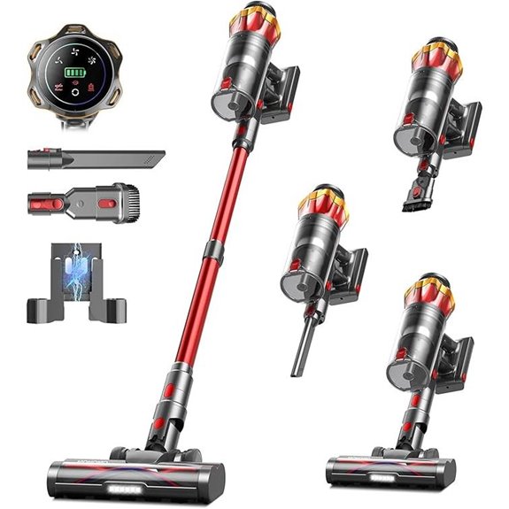 Cordless 650W Vacuum Cleaner with OLED Touch Screen
