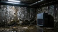 basement moisture indicates capacity