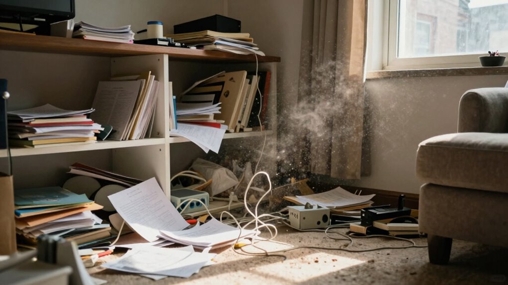 clutter worsens indoor air quality