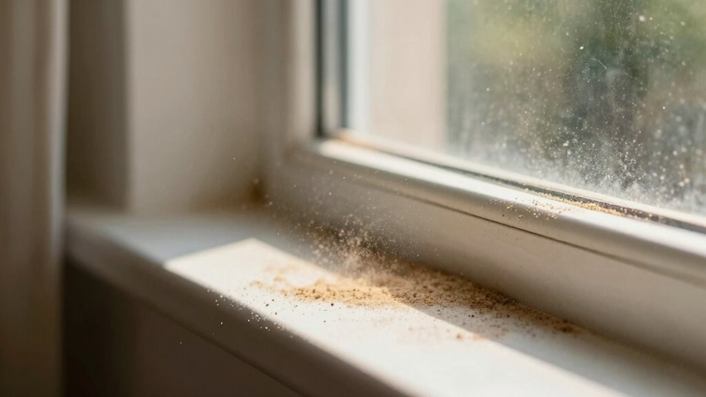 dust infiltration through openings