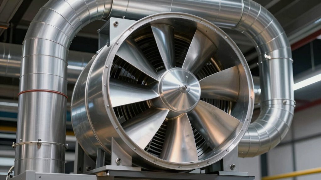 efficient quiet duct ventilation